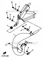 UITLAAT voor Yamaha YZ125F 1994