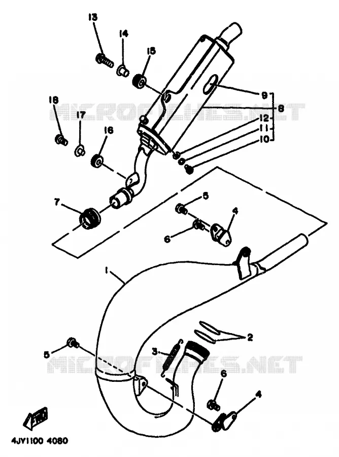 UITLAAT Yamaha MOTO 125 1994 YZ  YZ125F