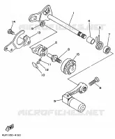 SCHAKEL STANG / PEDAAL voor Yamaha YZ125F 1994