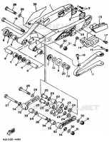 ACHTERBRUG voor Yamaha YZ125F 1994