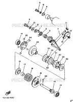 UITLAATKLEP voor Yamaha YZ125F 1994