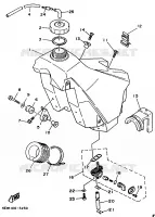 BENZINE TANK voor Yamaha YZ125F 1994