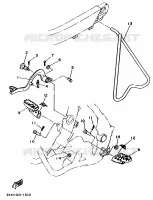 STANDAARD / VOETSTEUN voor Yamaha YZ125F 1994
