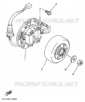 DYNAMO voor Yamaha YZ125F 1994