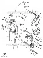 RADIATEUR / SLANG voor Yamaha YZ125F 1994