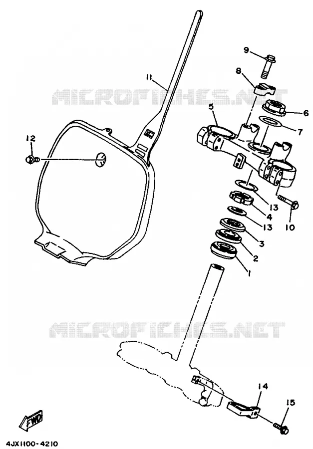 STUUR Yamaha MOTO 125 1994 YZ  YZ125F