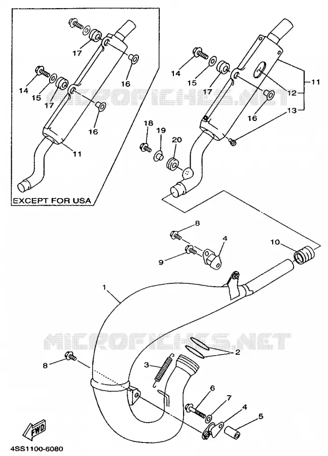 UITLAAT Yamaha MOTO 125 1996 YZ  YZ125H