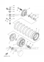 STARTMOTOR KOPPELINGS voor Yamaha YZ125J 1997