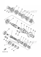 TRANSMISSIE voor Yamaha YZ125J 1997