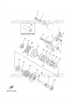 UITLAATKLEP voor Yamaha YZ125J 1997