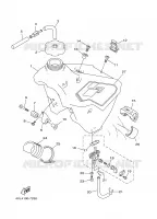 BENZINE TANK voor Yamaha YZ125J 1997