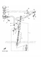 REMPOMP ACHTER voor Yamaha YZ125J 1997