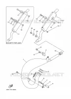 UITLAAT voor Yamaha YZ125J 1997