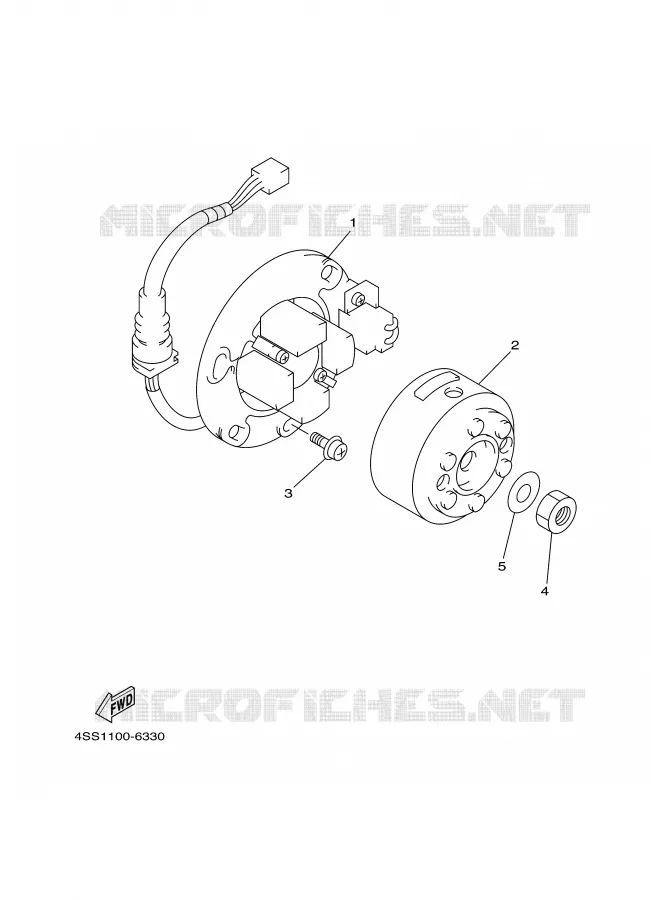 DYNAMO Yamaha MOTO 125 1997 YZ  YZ125J