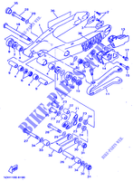 ACHTERBRUG voor Yamaha YZ125K 1998