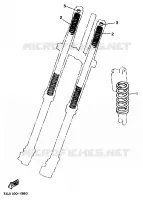 OPTIONELE ONDERDELEN   CHASSIS voor Yamaha YZ125K 1998