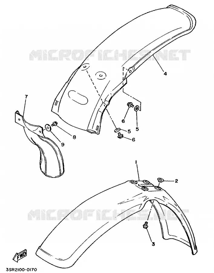 SPATBORD Yamaha MOTO 125 1990 YZ  YZ125LC