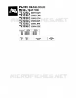* CATALOG PREFACE * voor Yamaha YZ125LC 1990