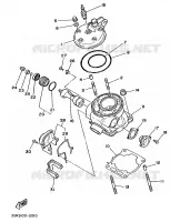 CILINDERKOP voor Yamaha YZ125LC 1990