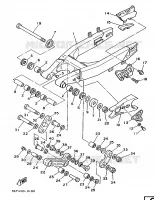 ACHTERBRUG voor Yamaha YZ125LC 1990