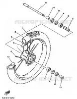 VOORWIEL voor Yamaha YZ125LC 1990