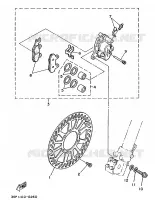REMKLAUW VOOR voor Yamaha YZ125LC 1990