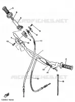 STUUR / KABEL voor Yamaha YZ125LC 1990