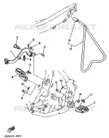 STANDAARD / VOETSTEUN voor Yamaha YZ125LC 1990