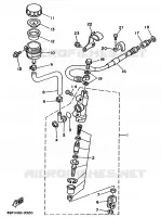 REMPOMP ACHTER voor Yamaha YZ125LC 1990