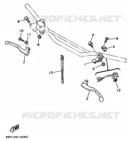 STUURSCHAKELAAR / HEVEL voor Yamaha YZ125LC 1990