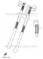 OPTIONELE ONDERDELEN 1   CHASSIS voor Yamaha YZ125LC 1990