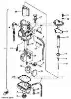 CARBURATEUR  voor Yamaha YZ125LC 1990