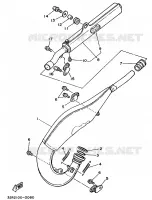 UITLAAT voor Yamaha YZ125LC 1990