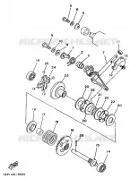 UITLAATKLEP voor Yamaha YZ125LC 1995