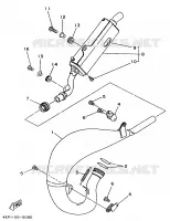 UITLAAT voor Yamaha YZ125LC 1995