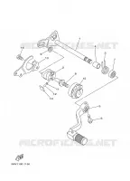 SCHAKEL STANG / PEDAAL voor Yamaha YZ125P 2002
