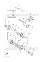 UITLAATKLEP voor Yamaha YZ125P 2002