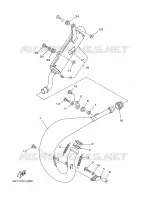 UITLAAT voor Yamaha YZ125P 2002