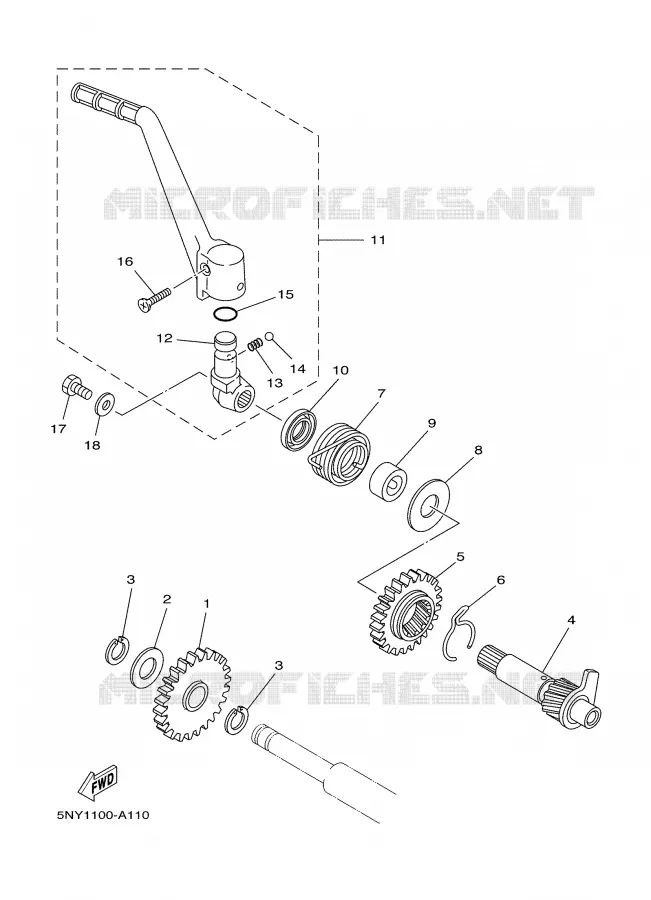 STARTMOTOR Yamaha MOTO 125 2004 YZ  YZ125S