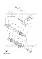 UITLAATKLEP voor Yamaha YZ125 2006
