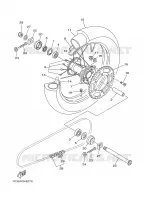 ACHTERWIEL voor Yamaha YZ125 2006