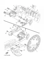 REMKLAUW ACHTER voor Yamaha YZ125 2006