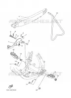 STANDAARD / VOETSTEUN voor Yamaha YZ125 2006