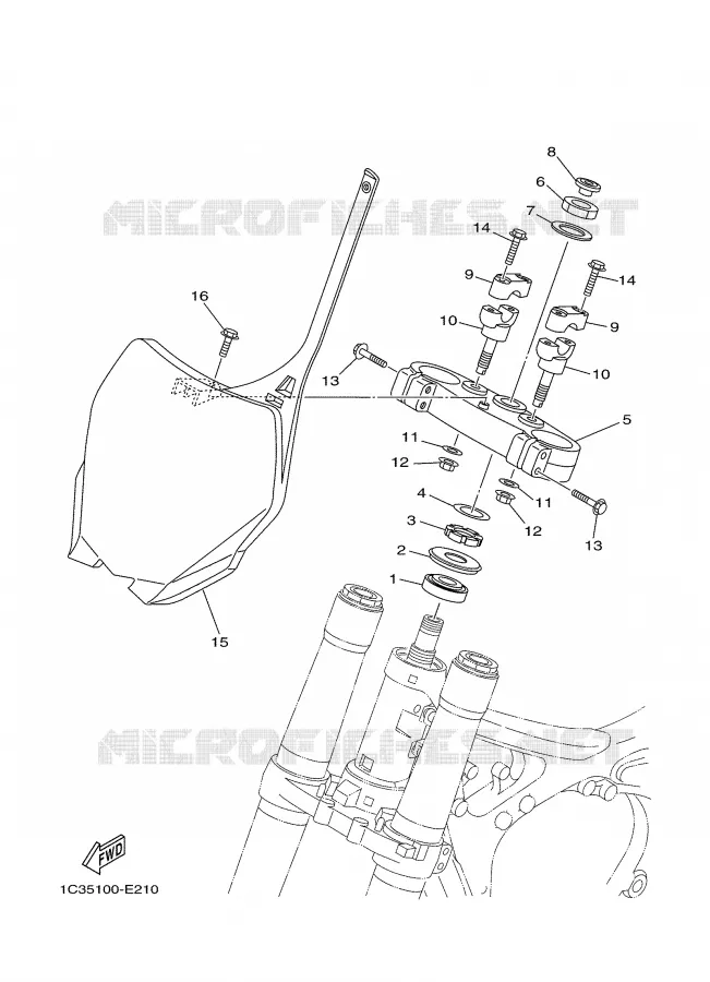 STUUR Yamaha MOTO 125 2006 YZ  YZ125V