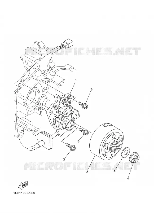 DYNAMO Yamaha MOTO 125 2007 YZ  YZ125W1