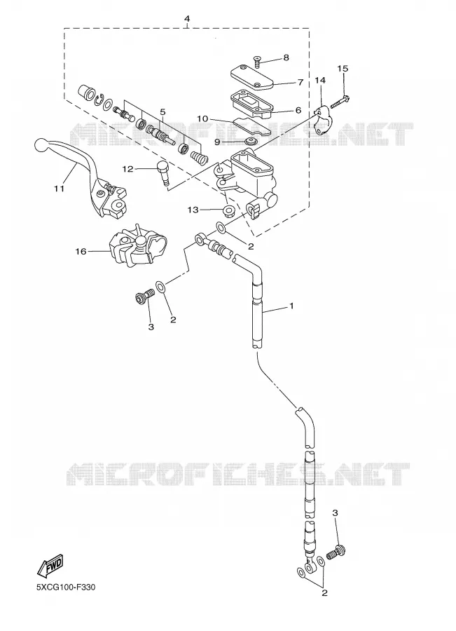 POMP VOOR Yamaha MOTO 125 2009 YZ  YZ125Y