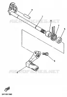 SCHAKEL PEDAAL voor Yamaha YZ250 1986