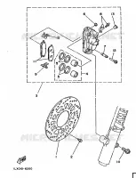 REMKLAUW VOOR voor Yamaha YZ250 1986