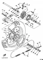 ACHTERWIEL voor Yamaha YZ250 1986