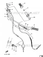 STUUR / KABEL voor Yamaha YZ250 1986